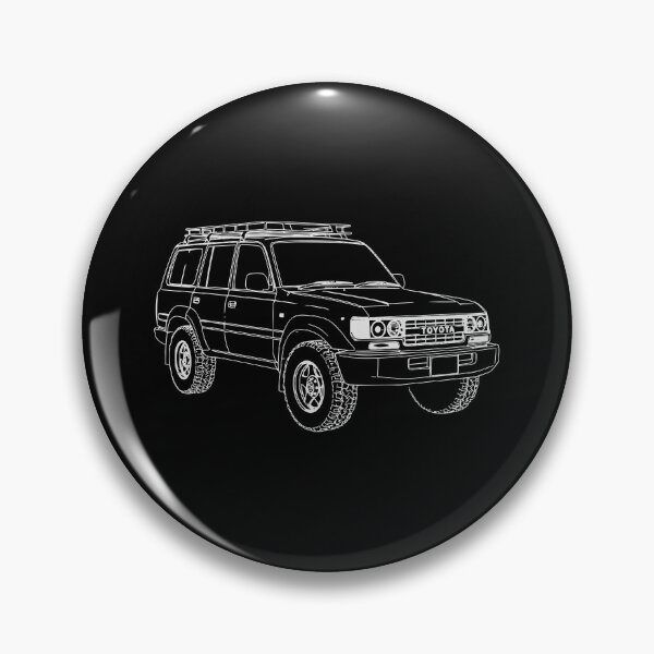 Item preview, Toyota Land Cruiser 80 Series Outline Classic 4x4 Line Art designed and sold by MandalaPics.