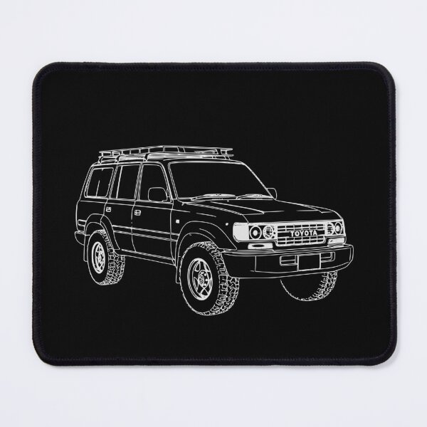Item preview, Toyota Land Cruiser 80 Series Outline Classic 4x4 Line Art designed and sold by MandalaPics.