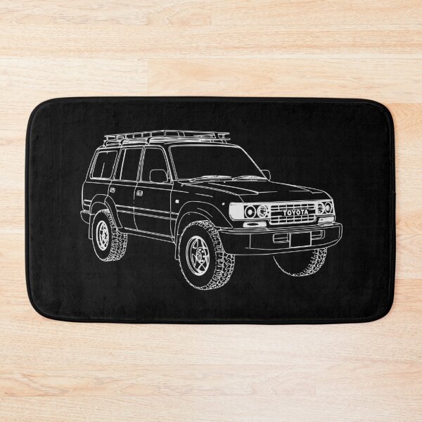 Item preview, Toyota Land Cruiser 80 Series Outline Classic 4x4 Line Art designed and sold by MandalaPics.