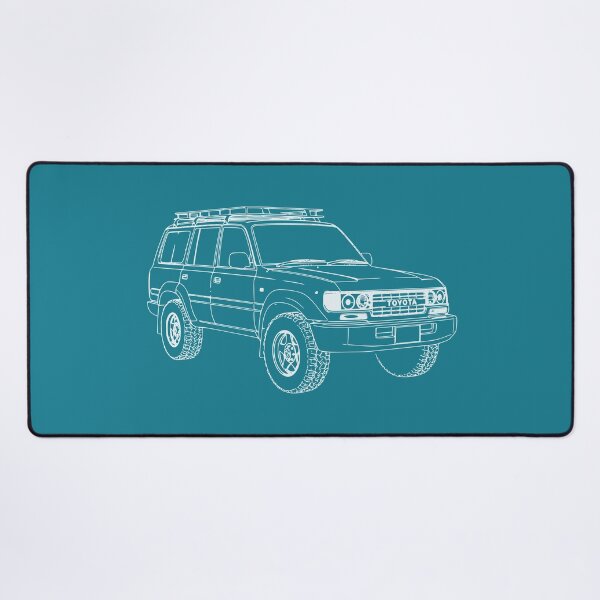 Item preview, Toyota Land Cruiser 80 Series Outline Classic 4x4 Line Art designed and sold by MandalaPics.