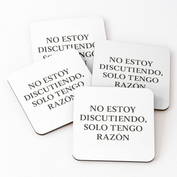 Item preview, "No estoy discutiendo, solo tengo razón – Diseño de cita en español" designed and sold by SpeedNova.