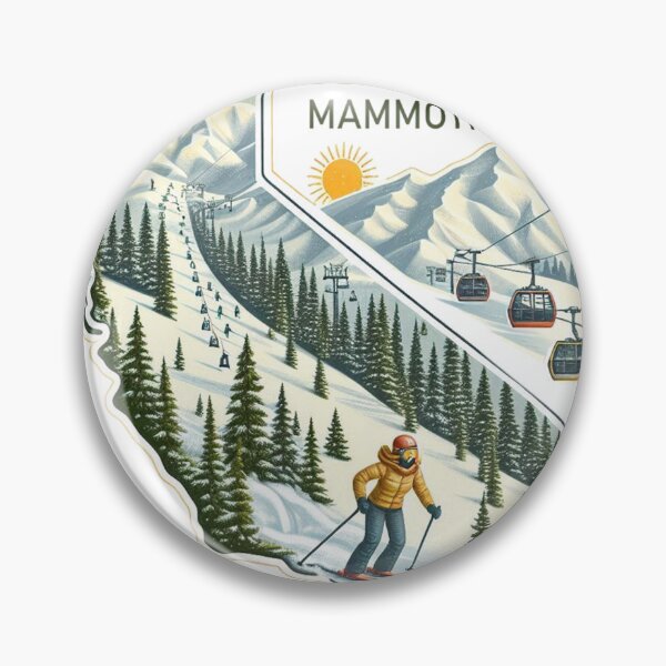 Item preview, Mammoth Mountain Ski, California Map Mammoth Mountain Ski designed and sold by HaydenMillepied.