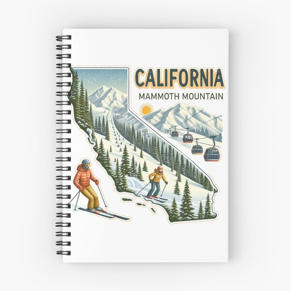 Item preview, Mammoth Mountain Ski, California Map Mammoth Mountain Ski designed and sold by HaydenMillepied.