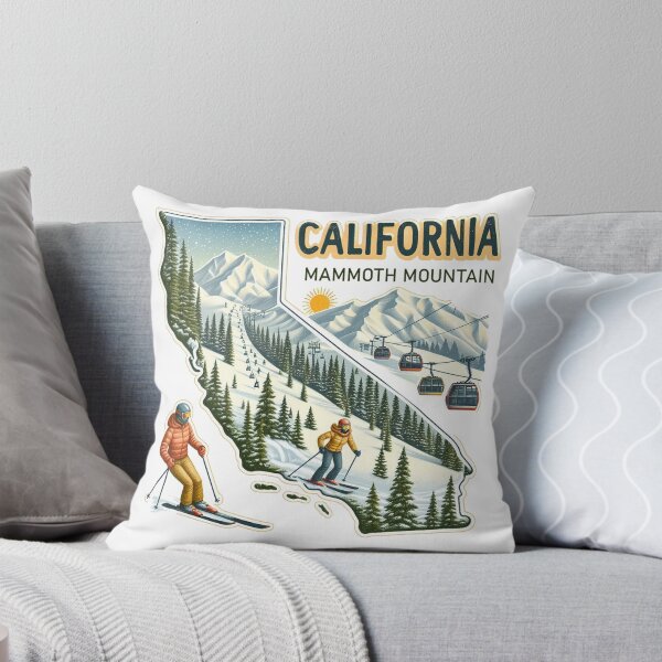 Item preview, Mammoth Mountain Ski, California Map Mammoth Mountain Ski designed and sold by HaydenMillepied.