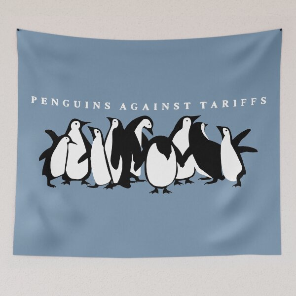 Item preview, Funny Anti Trump shirt, Resist Tariffs, Penguins Against Tariffs Shirt designed and sold by HenikaPonko.