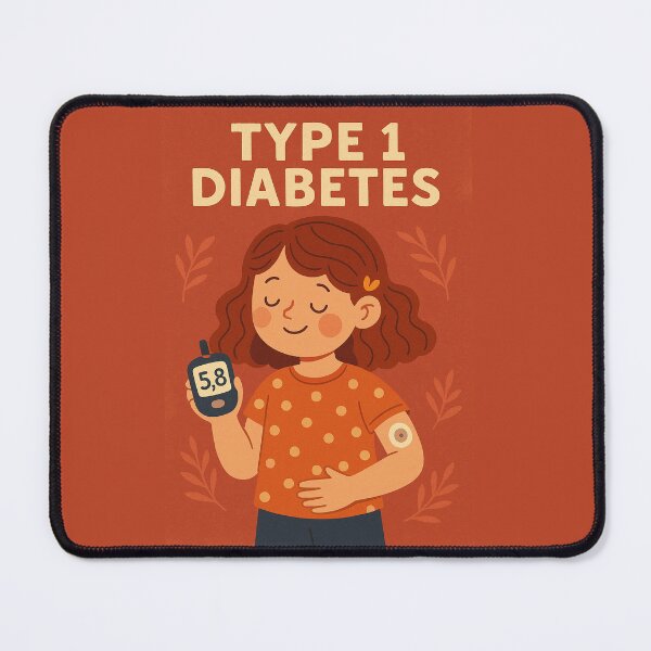 Item preview, Type 1 Diabetes Awareness Girl with Glucose Meter designed and sold by Lacritsa .