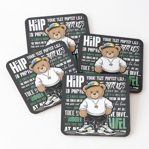 Item preview, Hip Hop Bear Streetwear Style – Urban Rap Fashion Teddy Art designed and sold by LuxurySarahh.