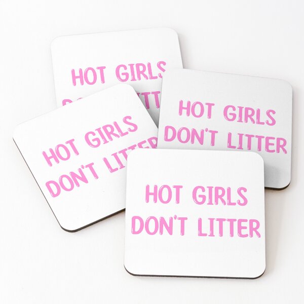 Item preview, hot girls don't litter designed and sold by menheraaudino.