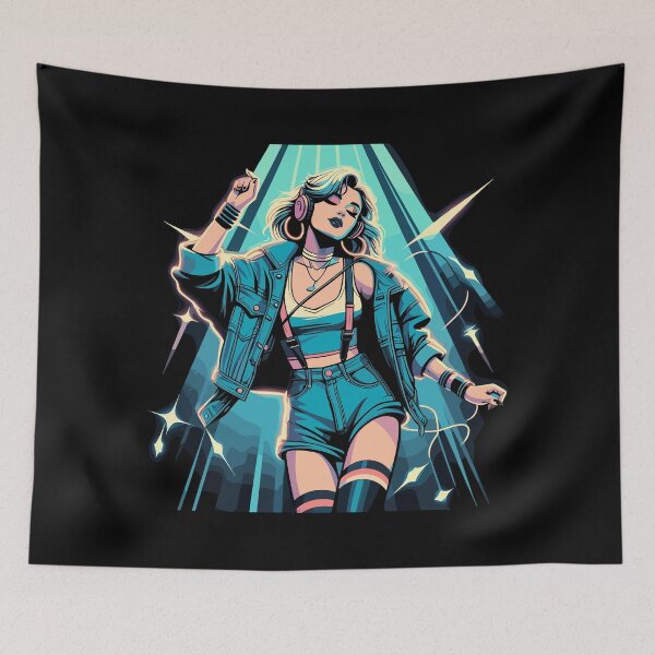 Item preview, Woman dancing dancing 90s retro disco gift designed and sold by Pineapple-Tree.