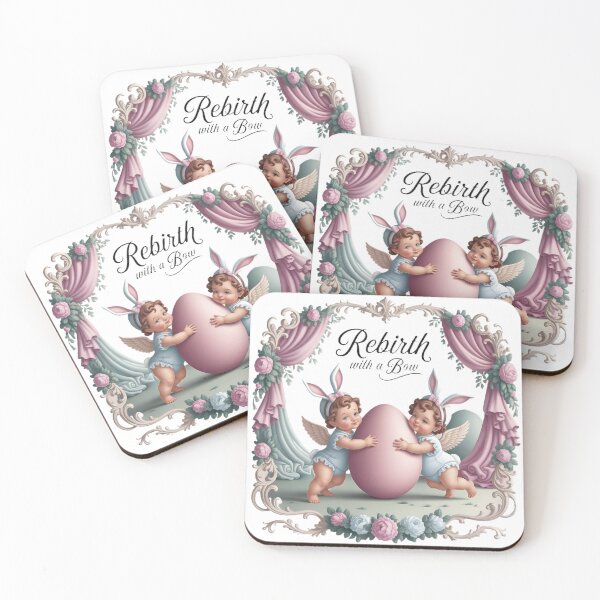 Item preview, Rebirth with a Bow Easter T-Shirt: Whimsical Bunny-Eared Cherubs & Floral Spring Design for Renewal Celebration designed and sold by AnnDesignStudio.