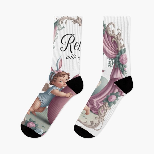 Item preview, Rebirth with a Bow Easter T-Shirt: Whimsical Bunny-Eared Cherubs & Floral Spring Design for Renewal Celebration designed and sold by AnnDesignStudio.