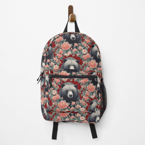 Item preview, Cute Alabama Black Bear Surrounded by Camellia designed and sold by taiche.