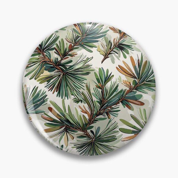 Item preview, Rustic Pine Needles Seamless Nature Pattern designed and sold by ArtDzignsZA.