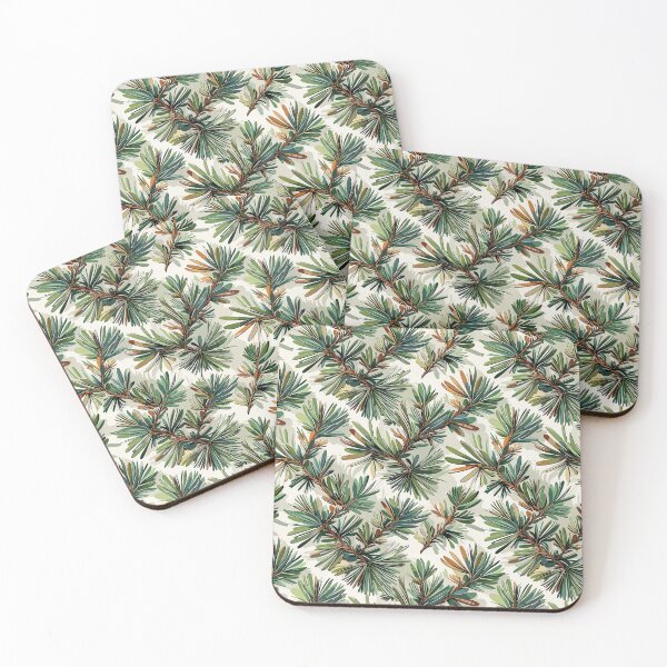 Item preview, Rustic Pine Needles Seamless Nature Pattern designed and sold by ArtDzignsZA.