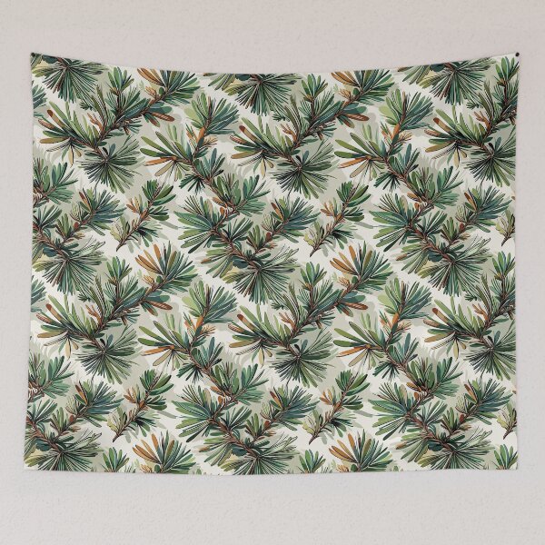 Item preview, Rustic Pine Needles Seamless Nature Pattern designed and sold by Canvas-Whispers.