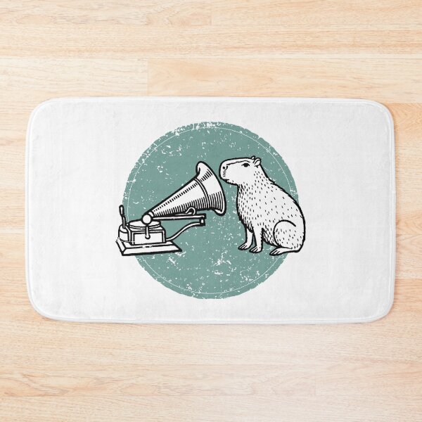 Item preview, Vintage Phonograph & Capybara Parody: Genius RetroTech Humor for Music Collectors designed and sold by H Jonas.