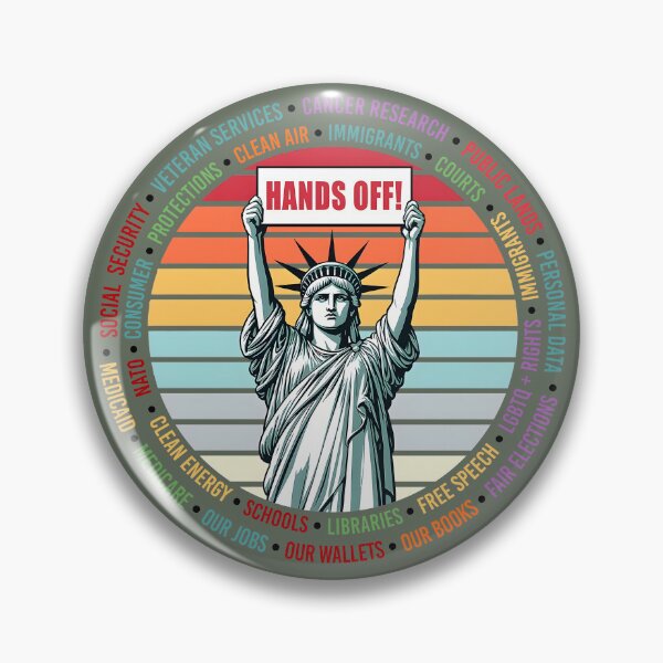 Item preview, Hands Off Protest Shirt, Political Activism Tee, Environmental Rights, Save Public Lands, Medicare, Social Security, Free Speech designed and sold by GenioFin.