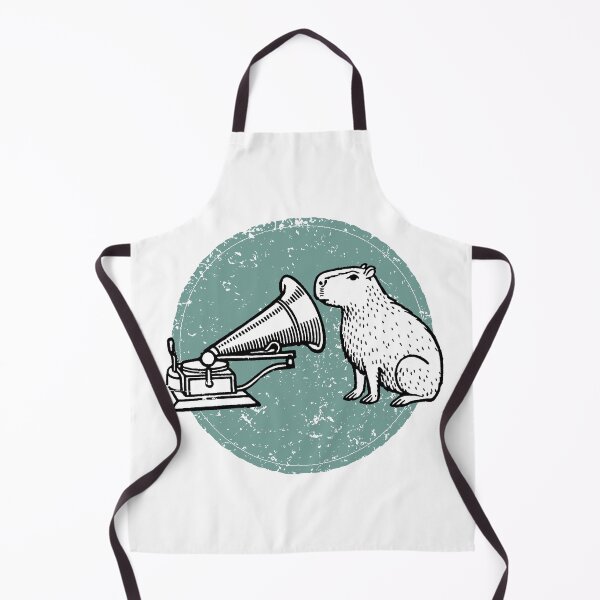 Item preview, Vintage Phonograph & Capybara Parody: Genius RetroTech Humor for Music Collectors designed and sold by H Jonas.