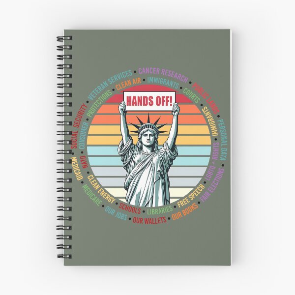 Item preview, Hands Off Protest Shirt, Political Activism Tee, Environmental Rights, Save Public Lands, Medicare, Social Security, Free Speech designed and sold by GenioFin.