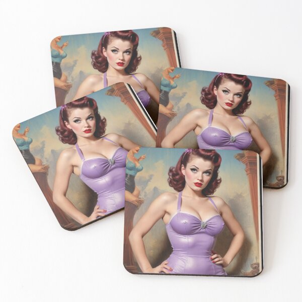 Item preview, Sexy 1940s Red Head Pin Up designed and sold by MissSaylor.
