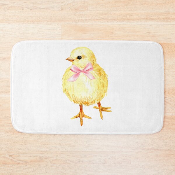 Item preview, Cute Yellow Chick with Pink Bow – Coquette Cottagecore Farmhouse Aesthetic designed and sold by DivinePassion.