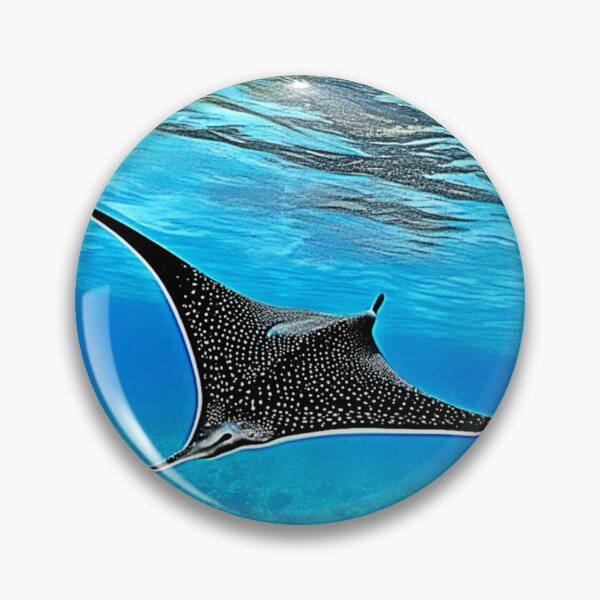 Item preview, Underwater Spotted Ray Design designed and sold by Health And Fitness Posts e-Store.
