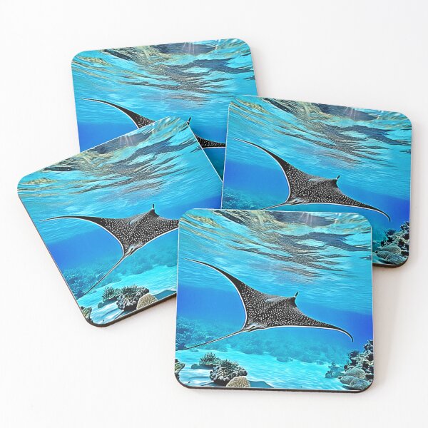Item preview, Underwater Spotted Ray Design designed and sold by Health And Fitness Posts e-Store.