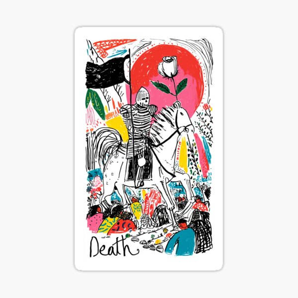 Vista previa del artículo con la obra «Muerte – Tarot ilustrado por Deedlit», diseñado y vendido por Deedlitvisuals.