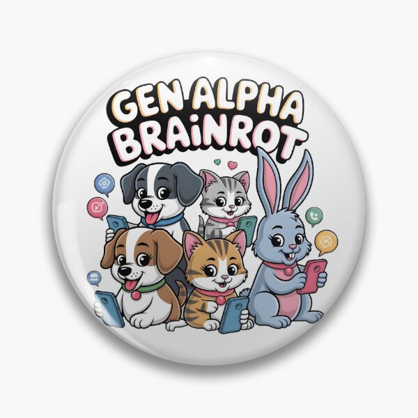 Artikelvorschau, Gen Alpha Brainrot Tech-Savvy Humor T-Shirt entworfen und verkauft von AnnDesignStudio.