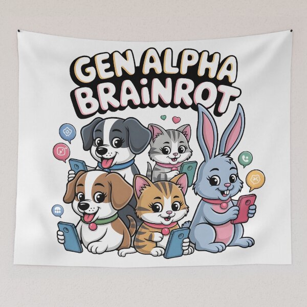 Item preview, Gen Alpha Brainrot Tech-Savvy Humor T-Shirt designed and sold by AnnDesignStudio.