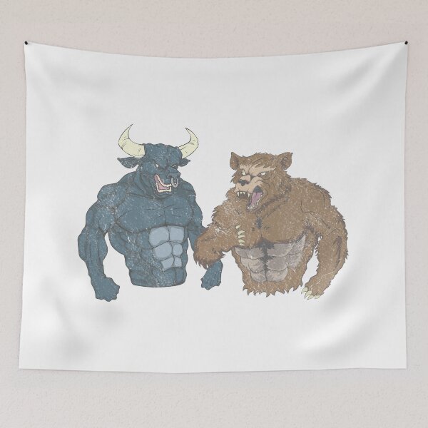Item preview, Bulle & Bear landmark stock market trader trading designed and sold by punxsphil.