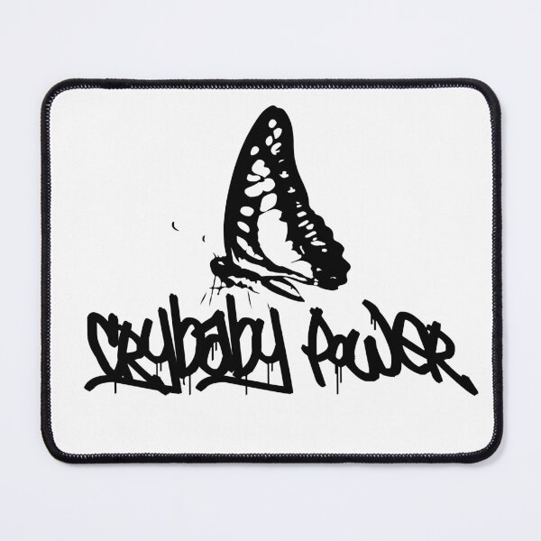 Item preview, Crybaby Power – Black Graffiti Butterfly | Vulnerable Punk Aesthetic designed and sold by coconova.
