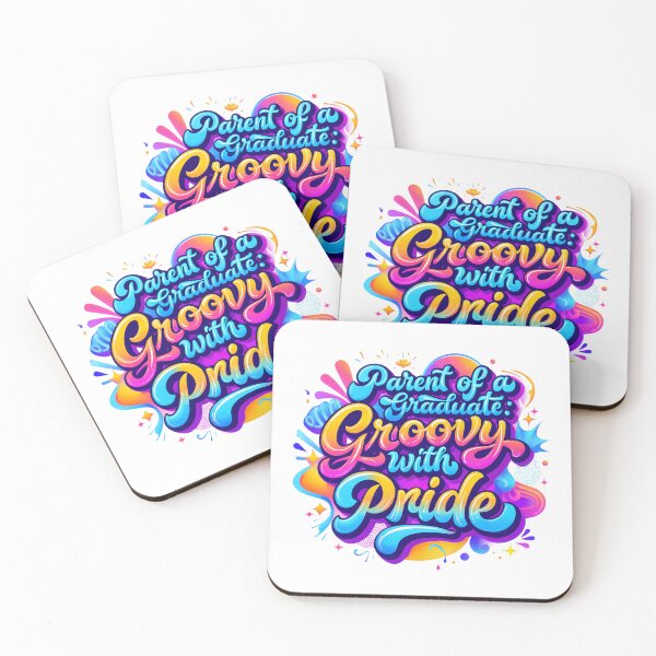 Item preview, Parent of a Graduate: Groovy with Pride Retro Style Tee designed and sold by AnnDesignStudio.