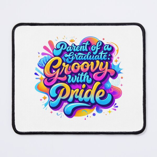 Item preview, Parent of a Graduate: Groovy with Pride Retro Style Tee designed and sold by AnnDesignStudio.