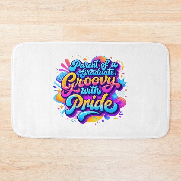 Item preview, Parent of a Graduate: Groovy with Pride Retro Style Tee designed and sold by AnnDesignStudio.
