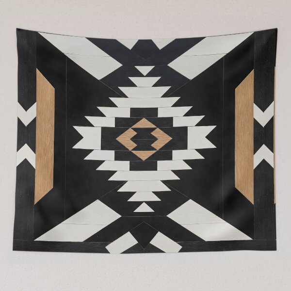 Item preview, Urban Tribal Aztec Concrete and Wood Pattern  designed and sold by svarupa.