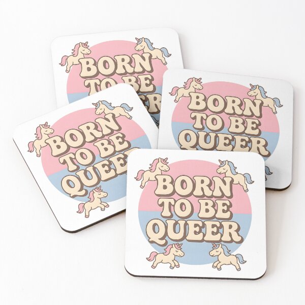 Item preview, Born to Be Queer – Cute Unicorn Pastel Pride Design designed and sold by Haus Of Sin.