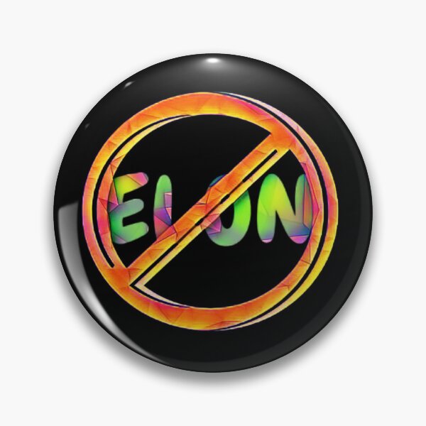 Item preview, NO ELON! Round Anti-Elon Musk Bumper Sticker Decal For Tesla Owners! #1 designed and sold by creativerooney.