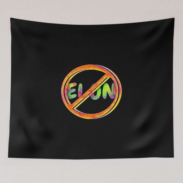Item preview, NO ELON! Round Anti-Elon Musk Bumper Sticker Decal For Tesla Owners! #1 designed and sold by creativerooney.