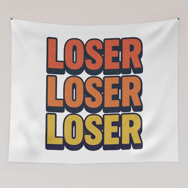 Item preview, Funny LOSER Bold Text Graphic | Retro Distressed Typography Humor  designed and sold by DrawHandArt.