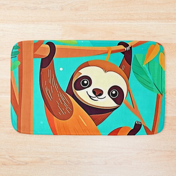 Item preview, Cute Sloth Hanging in Jungle designed and sold by Health And Fitness Posts e-Store.