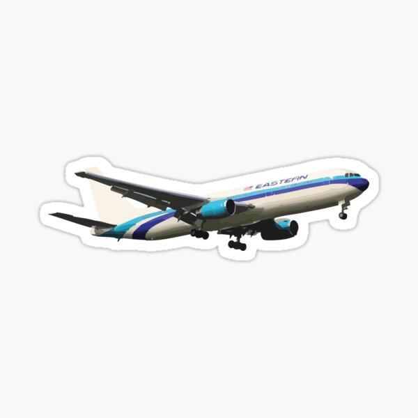 Item preview, Eastern 767-300ER Bare Livery Plane Abstract Illustration designed and sold by AddiK-Art.