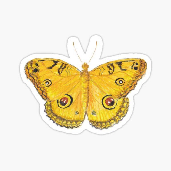 Item preview, Aquarell gelber Schmetterling designed and sold by Hymaginaire.
