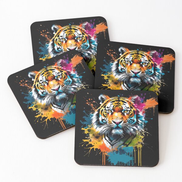 Item preview, Tiger in Splashed Colors designed and sold by RWCarpenter.