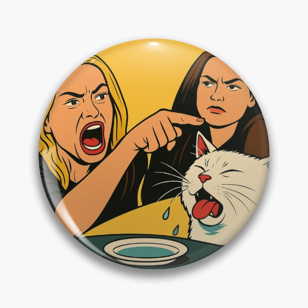 Item preview, Woman Yelling at Cat Meme Funny Smudge  designed and sold by memememescat.