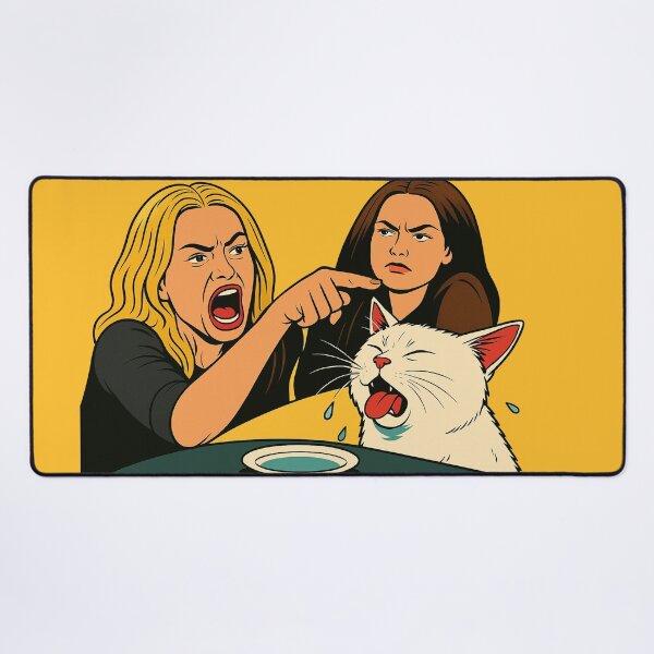 Item preview, Woman Yelling at Cat Meme Funny Smudge  designed and sold by memememescat.