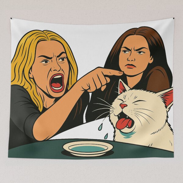Item preview, Woman Yelling at Cat Meme Funny Smudge  designed and sold by memememescat.