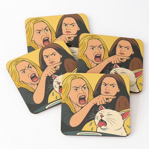 Item preview, Woman Yelling at Cat Meme Funny Smudge  designed and sold by memememescat.