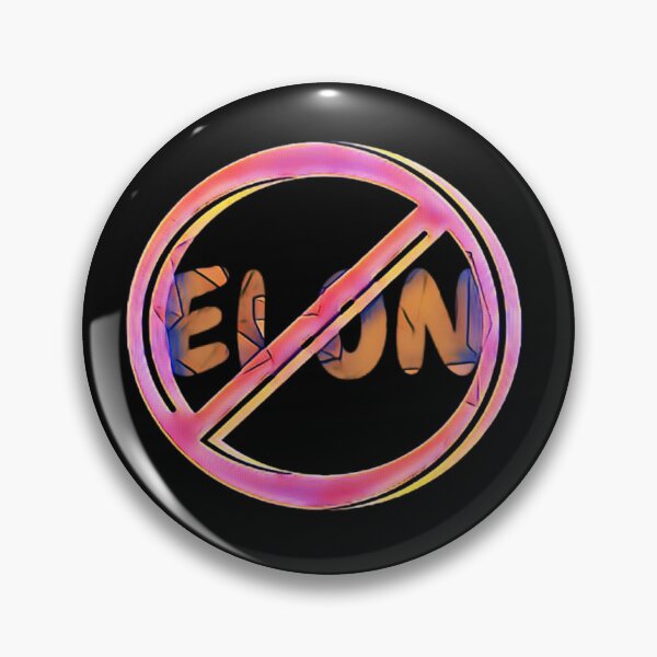 Item preview, NO ELON! Round Anti-Elon Musk Bumper Sticker Decal For Tesla Owners! #2 designed and sold by creativerooney.