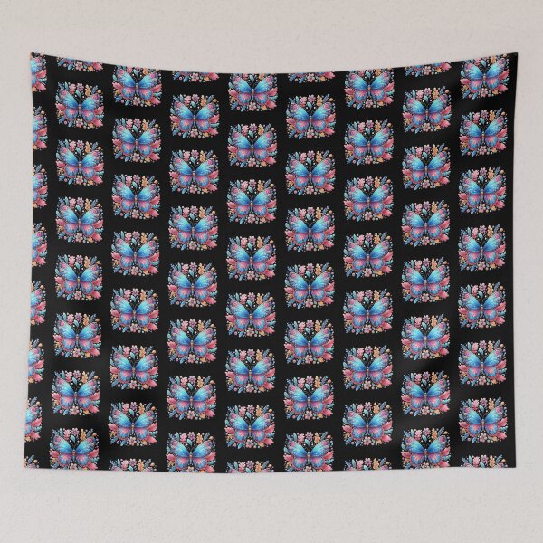 Item preview, Colorful aesthetic floral butterfly designed and sold by Kalpa.